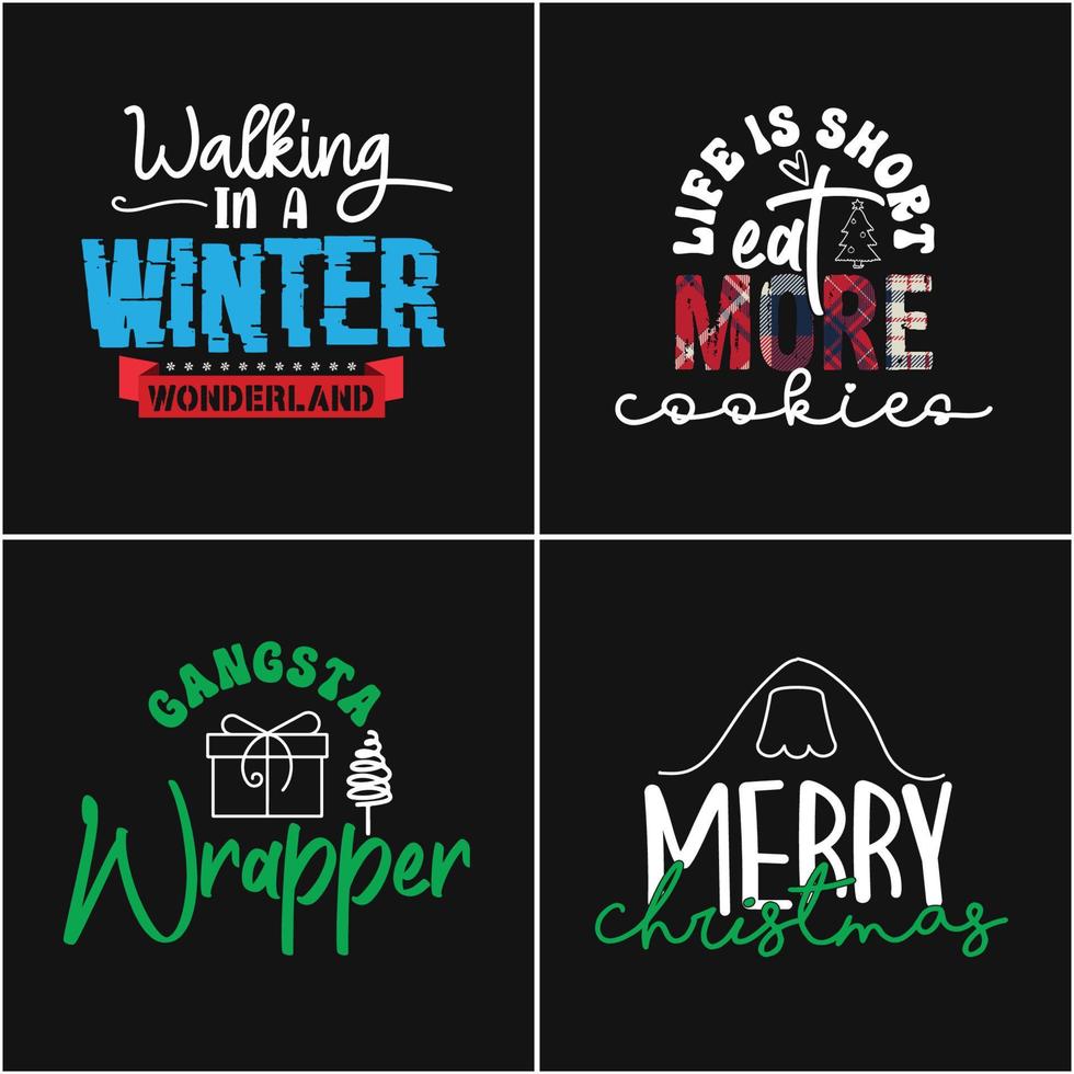Christmas Bundle Design vector