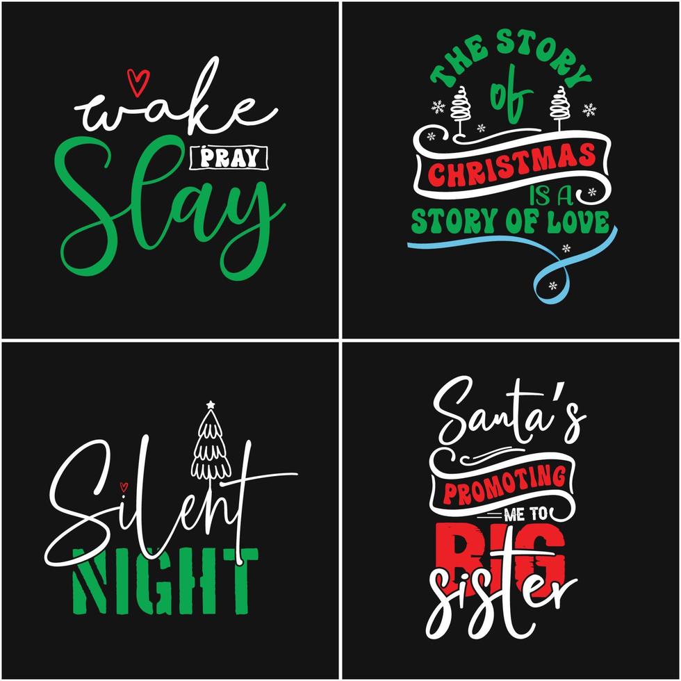 Christmas Bundle Design vector