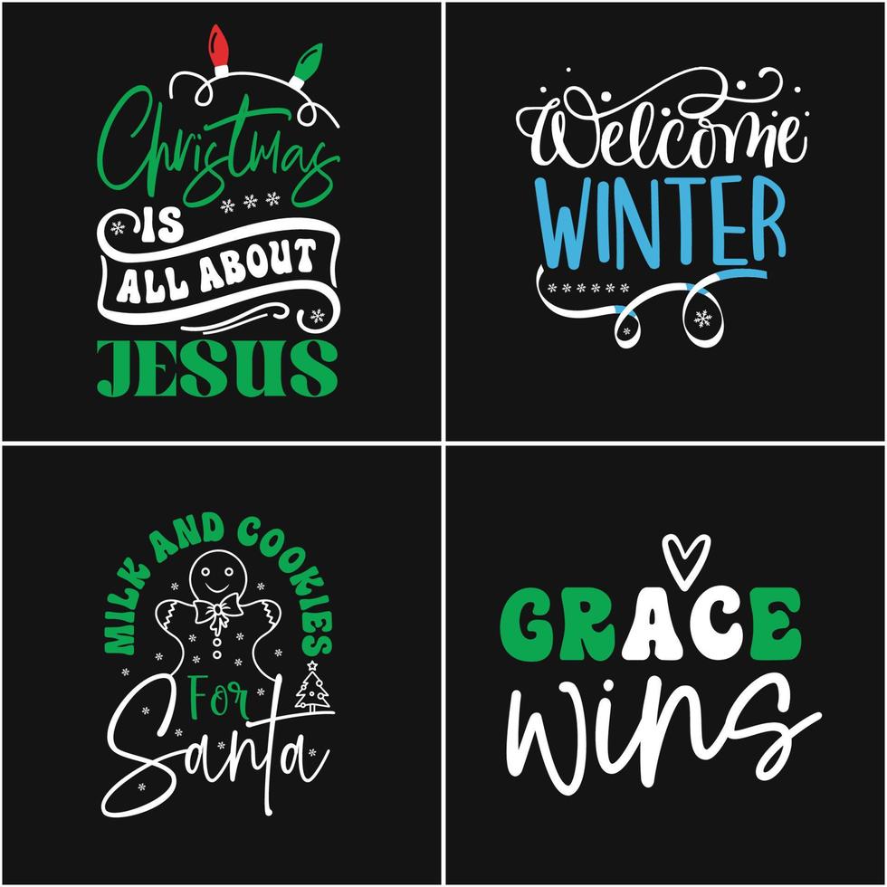 Christmas Bundle Design vector