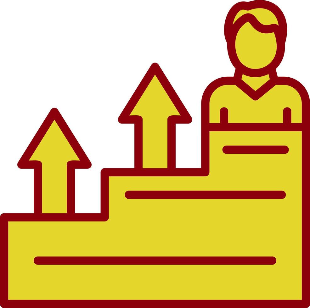 Career Growth Vector Icon Design