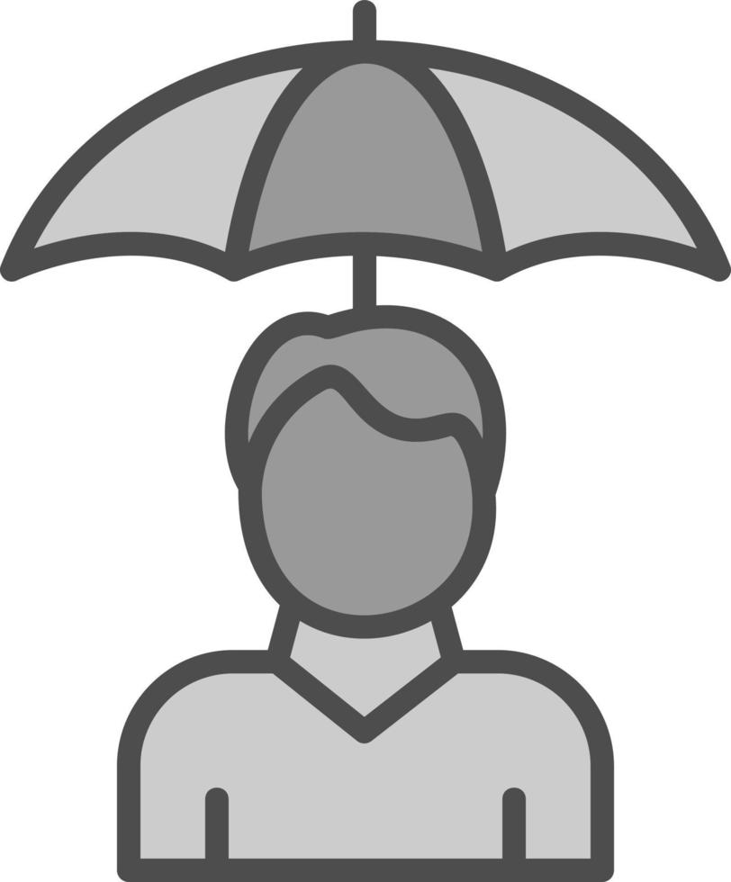 Individual Insurance Vector Icon Design