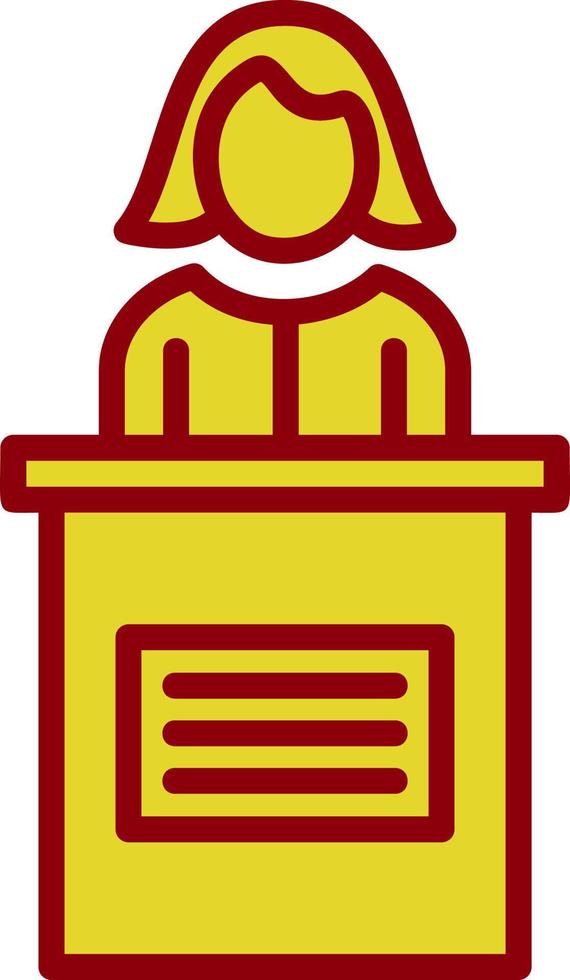 Candidate Female Vector Icon Design
