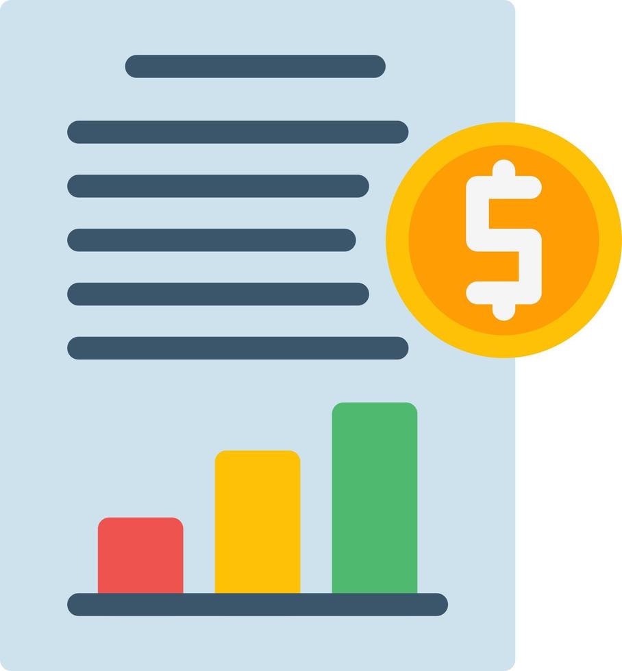 Cash Flow Statement Vector Icon Design