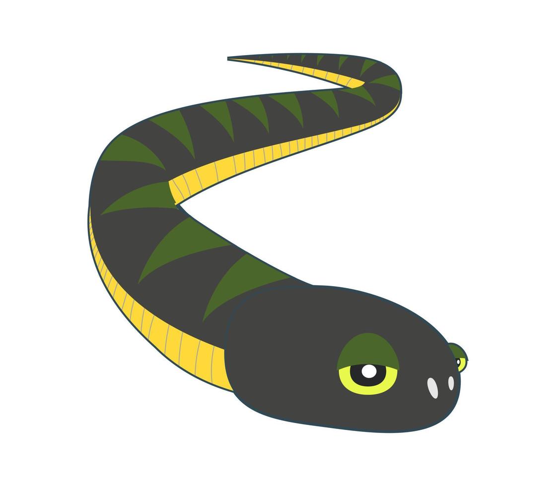snake in the form of a snake vector