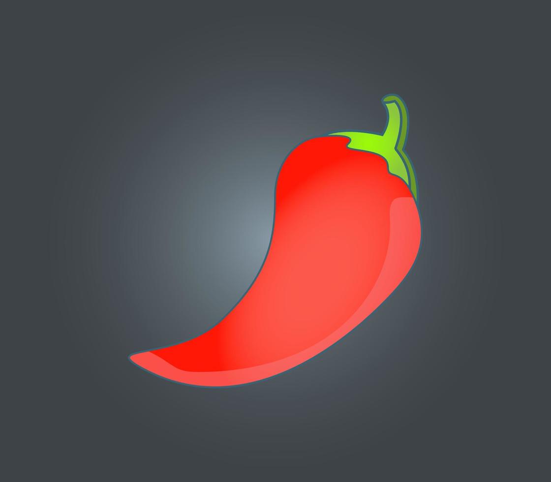 Chiles rojos Picantes vector