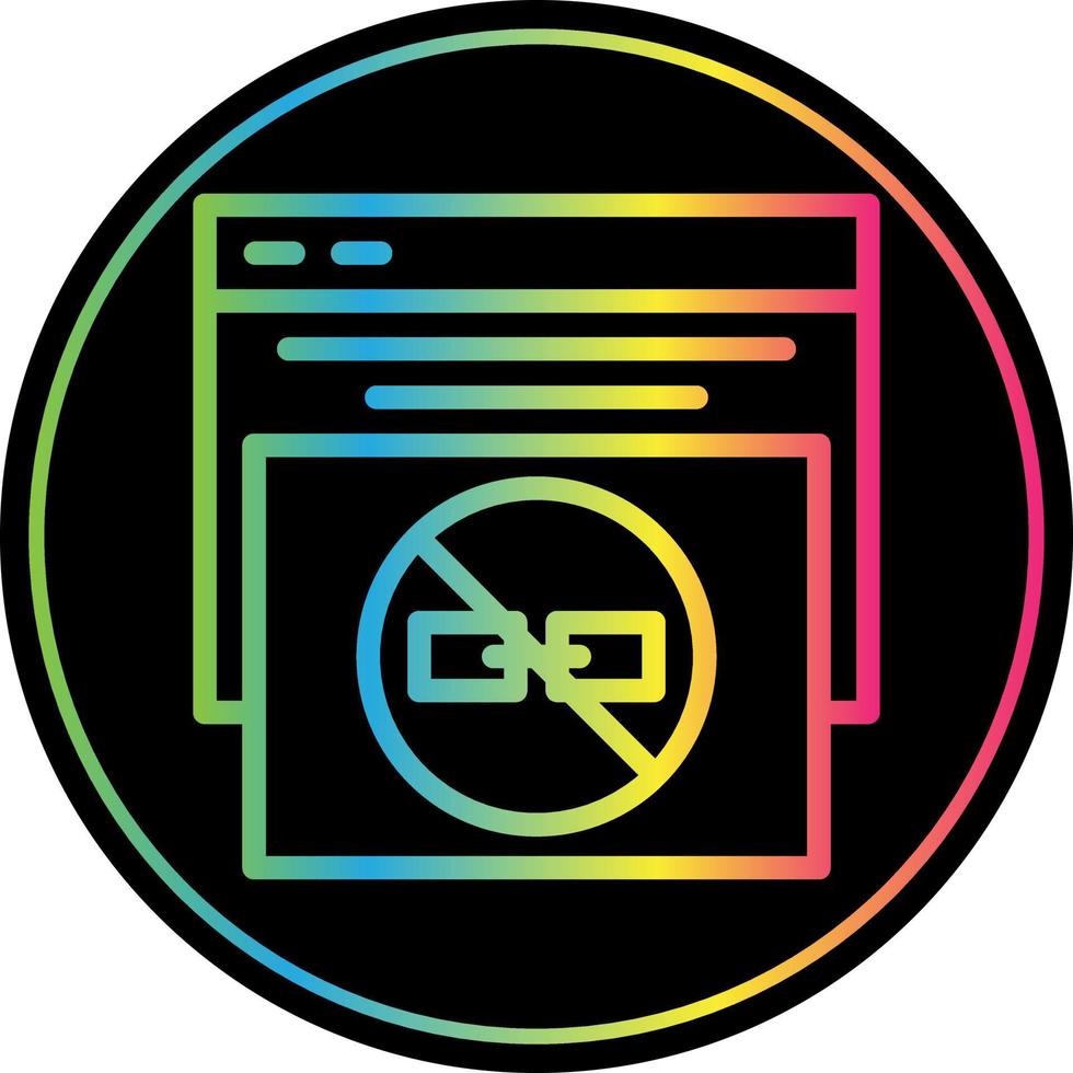 No Follow Vector Icon Design