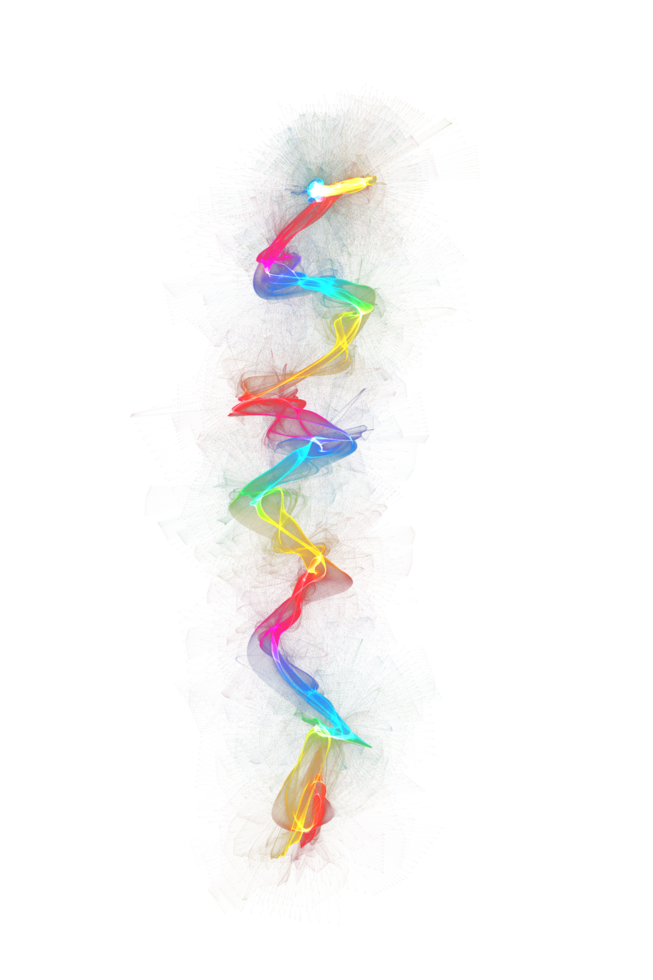onda colorida abstracta que fluye diseño de fondo aislado png