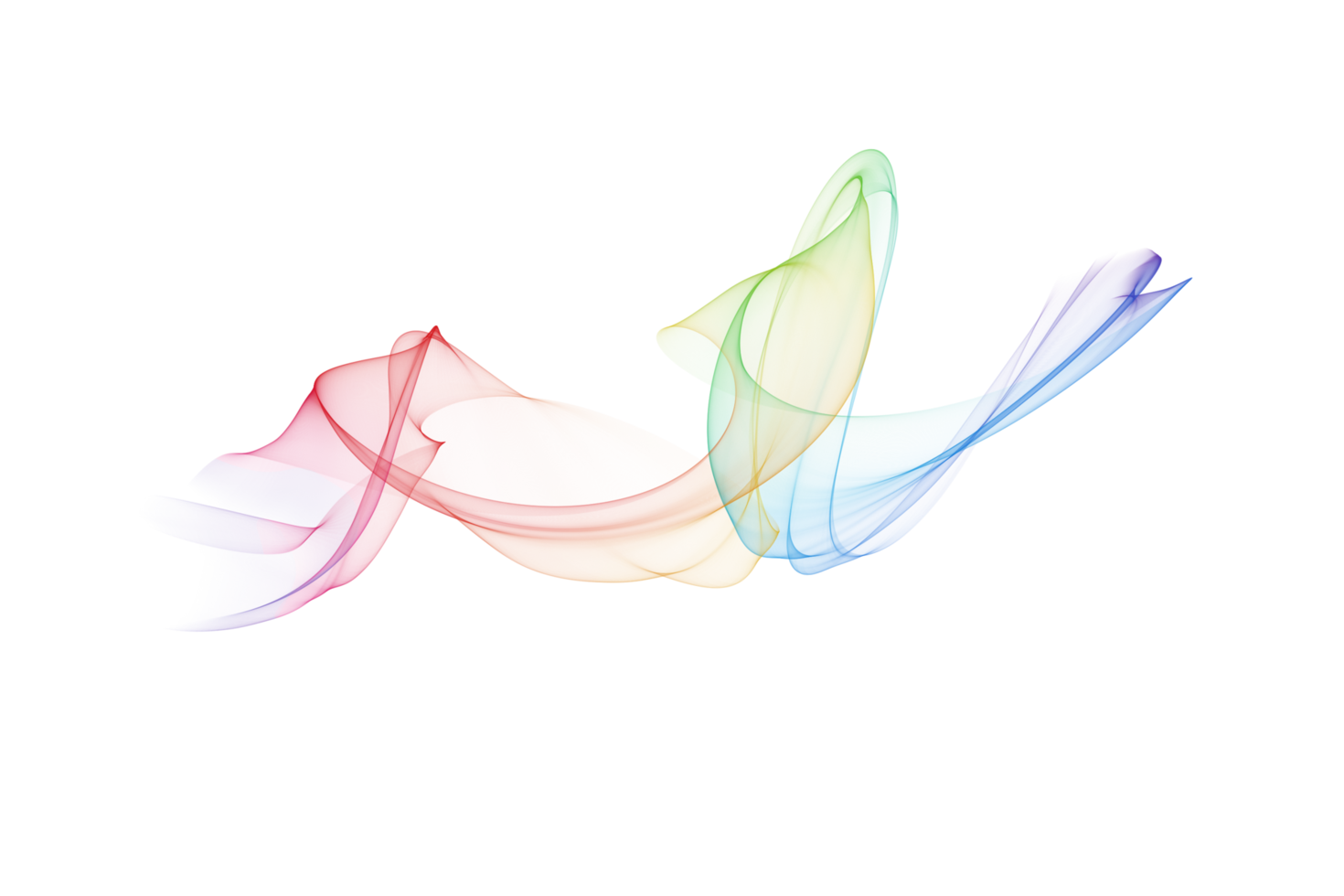 abstract kleurrijk Golf vloeiende geïsoleerd achtergrond ontwerp png