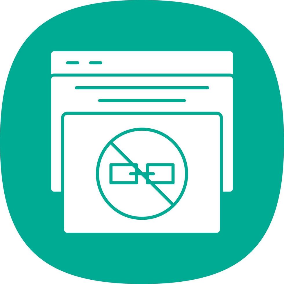 No Follow Vector Icon Design