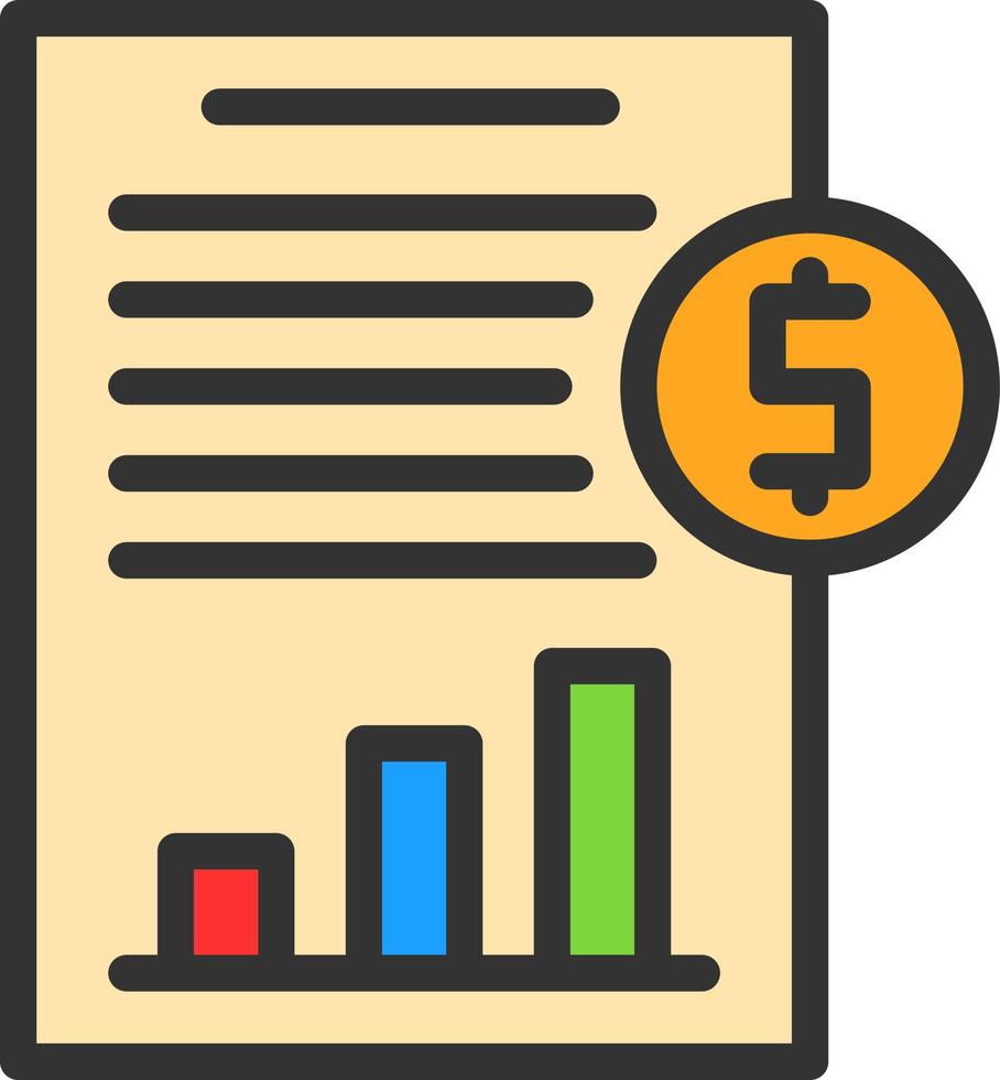 Cash Flow Statement Vector Icon Design