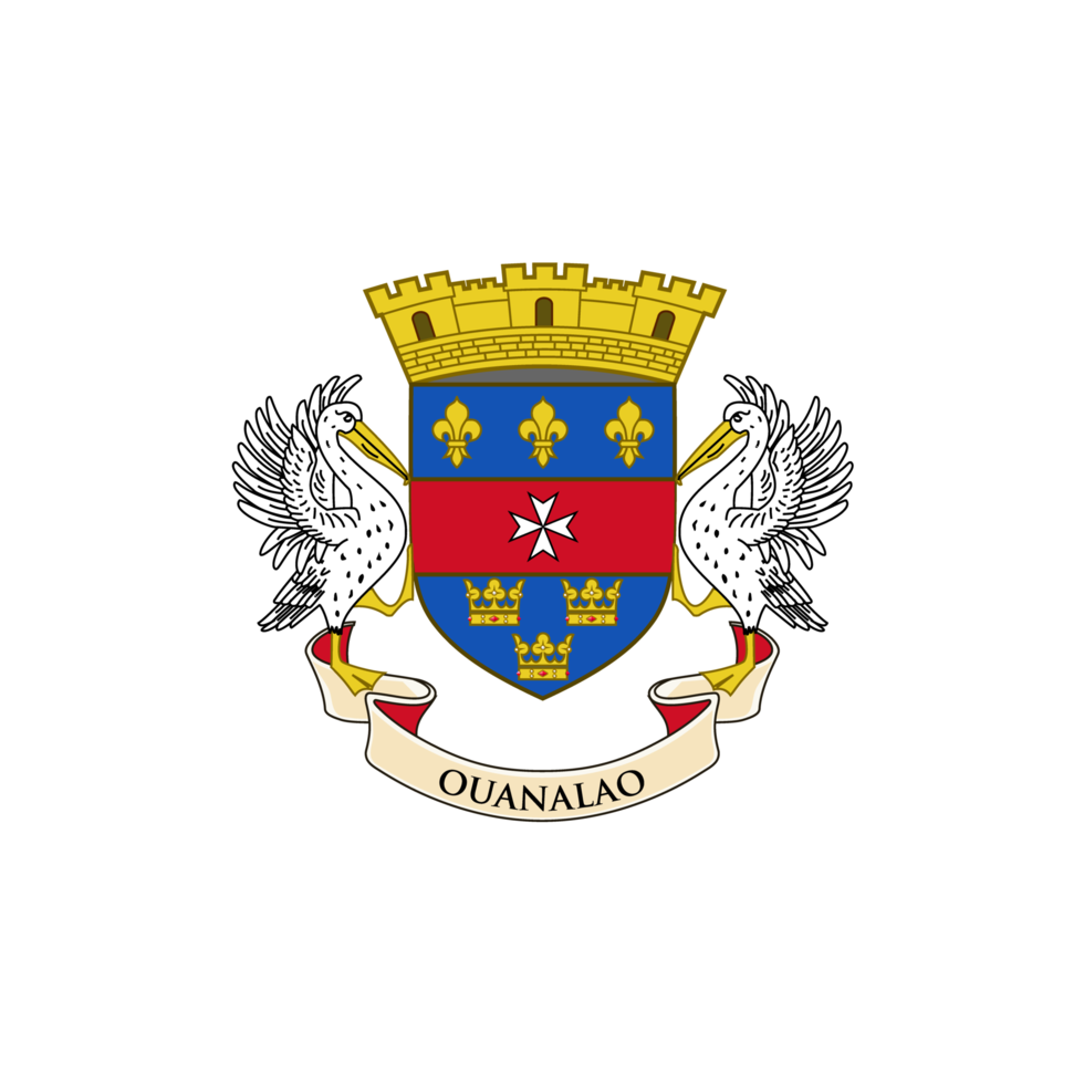 icône de drapeau arrondi plat saint barthélémy avec fond transparent png