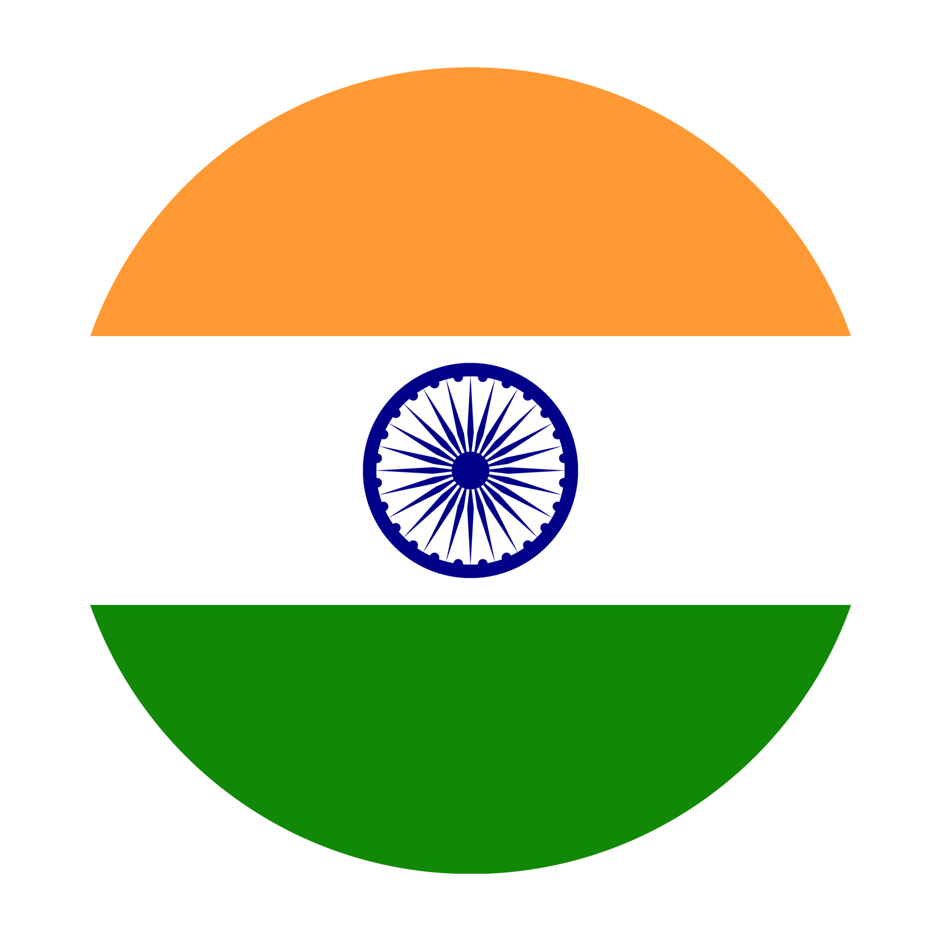 India Round Flag PNGs for Free Download