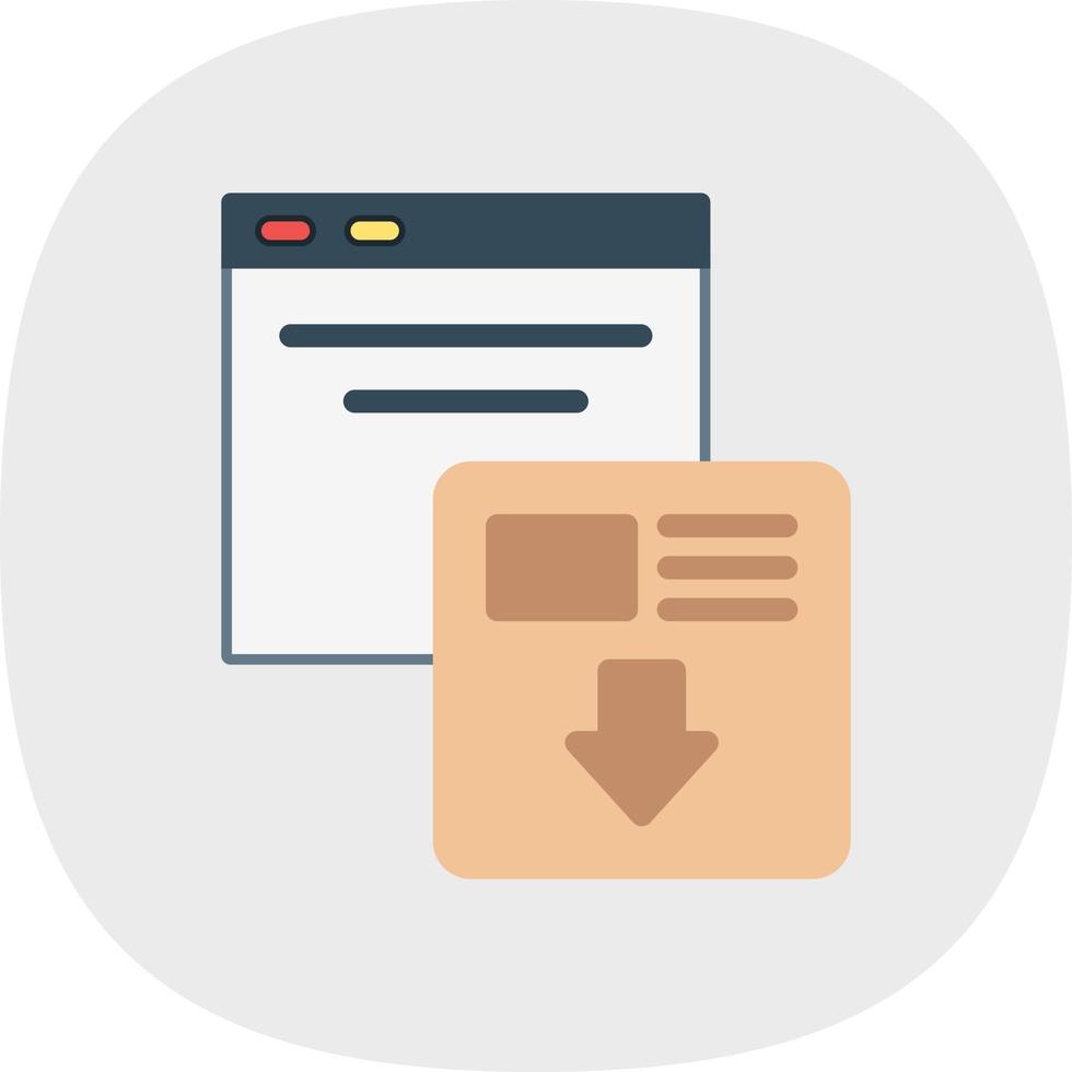 Landing Page Vector Icon Design