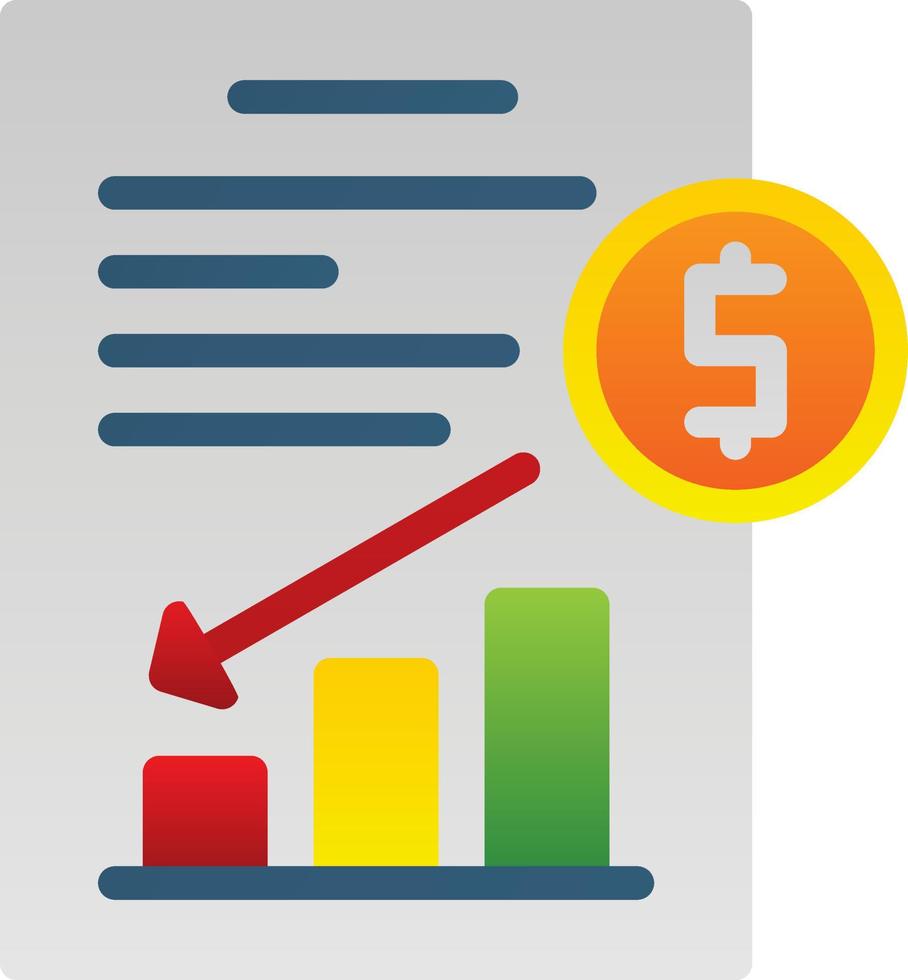 Depreciation Vector Icon Design