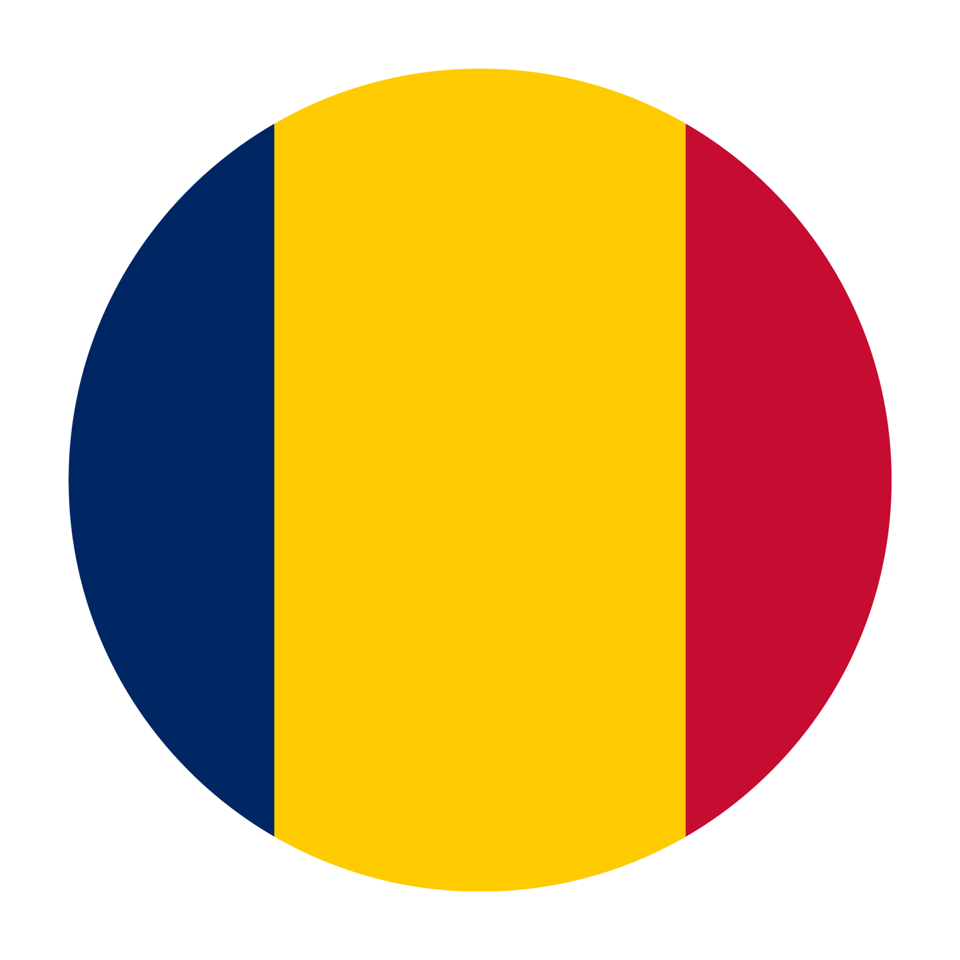 Chad Flat Rounded Flag with Transparent Background 16328866 PNG