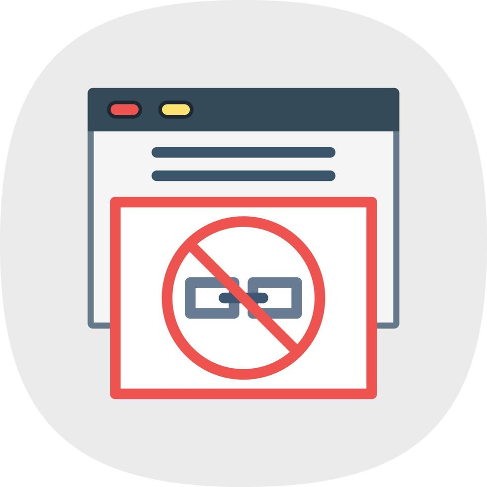 No Follow Vector Icon Design