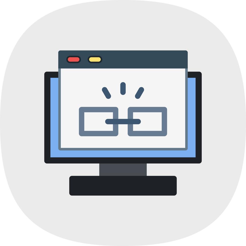 Hyperlink Vector Icon Design