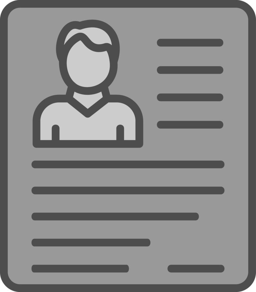 Bad Resume CV Vector Icon Design