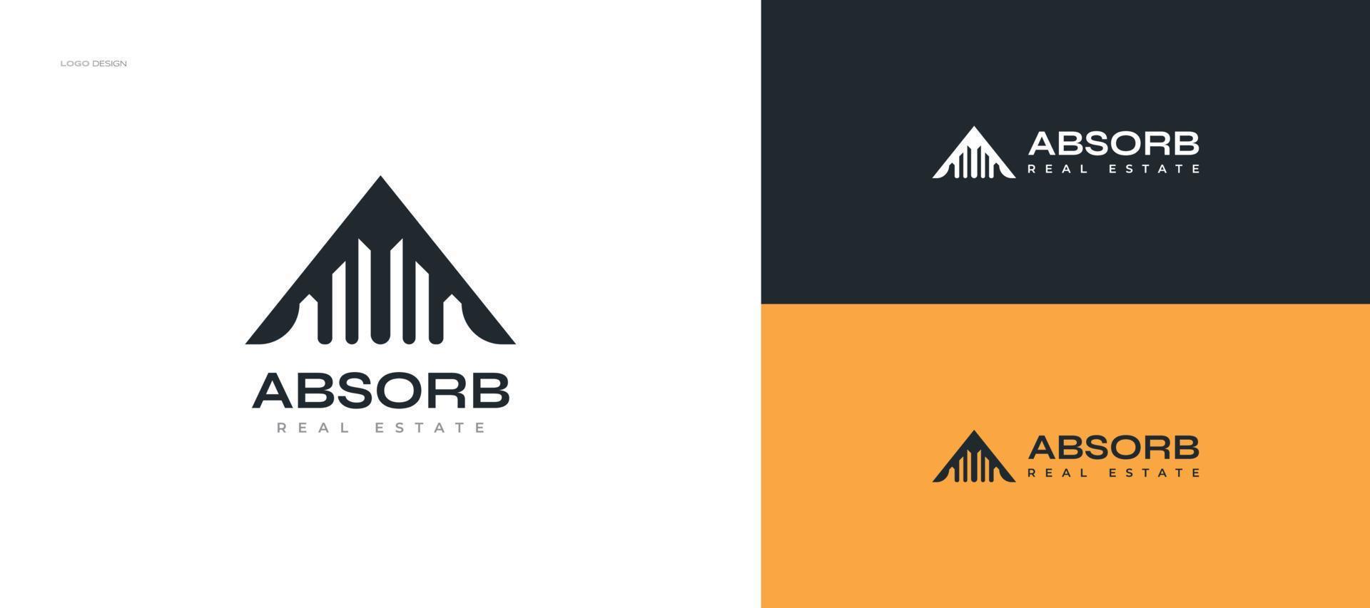 Modern and Futuristic Real Estate Logo Design. Skyscraper Logo or Icon for Construction and Architecture Industry vector