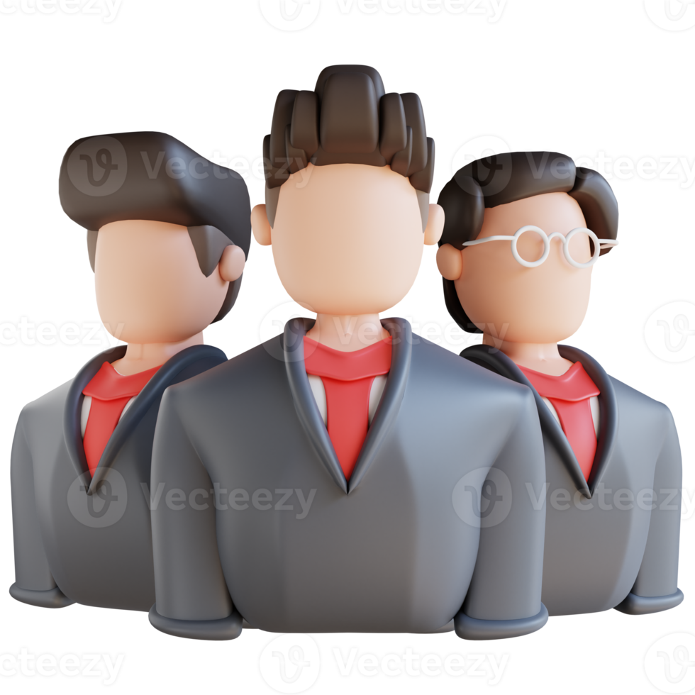 3D-Darstellung Business-Team png