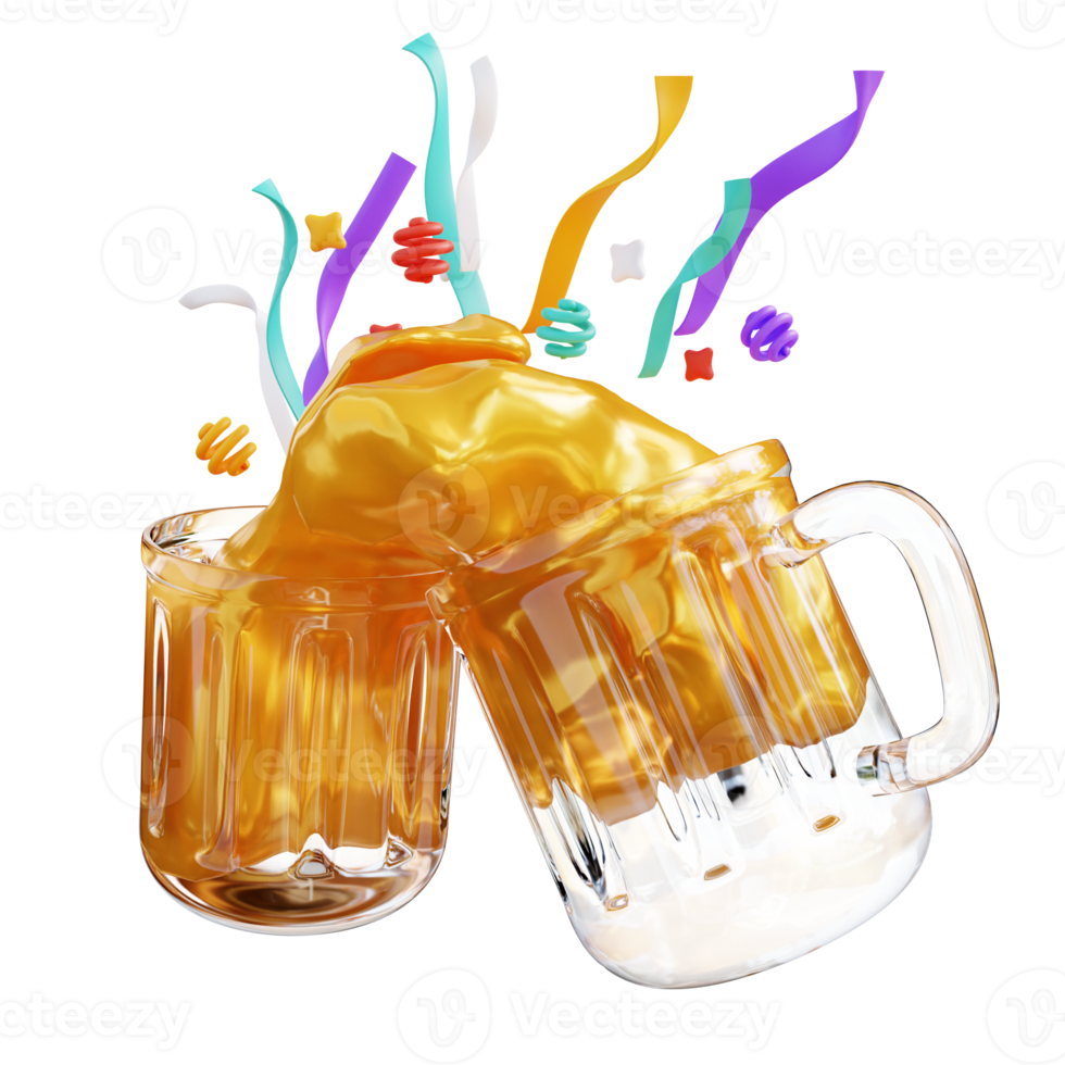 3d ilustración vaso para beber png