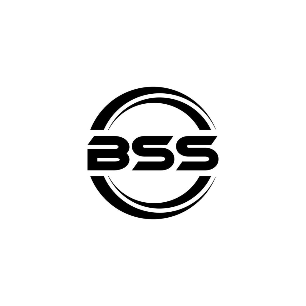 diseño de logotipo de letra bss en ilustración. logotipo vectorial, diseños de caligrafía para logotipo, afiche, invitación, etc. vector