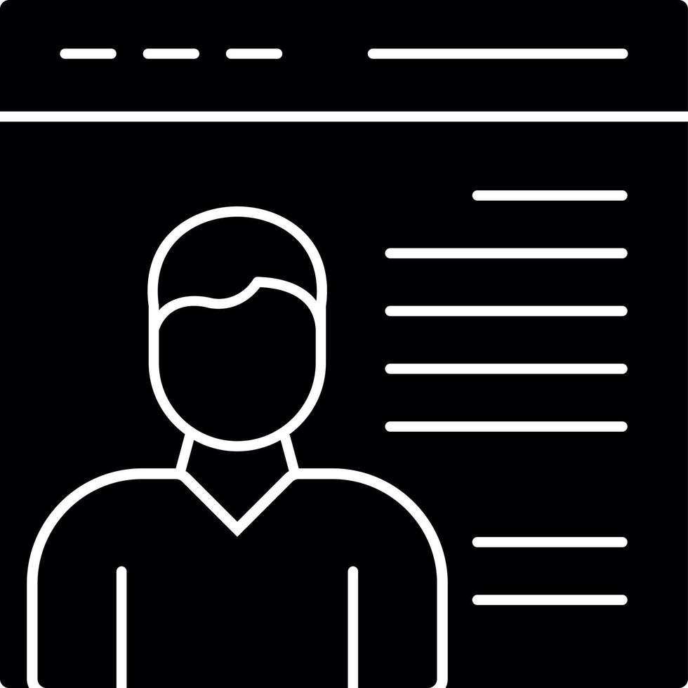 User Persona Vector Icon Design