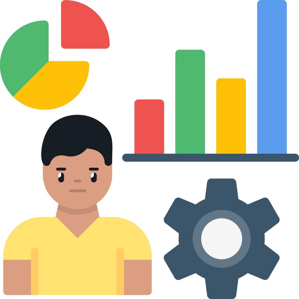 Ux Analytics Vector Icon Design