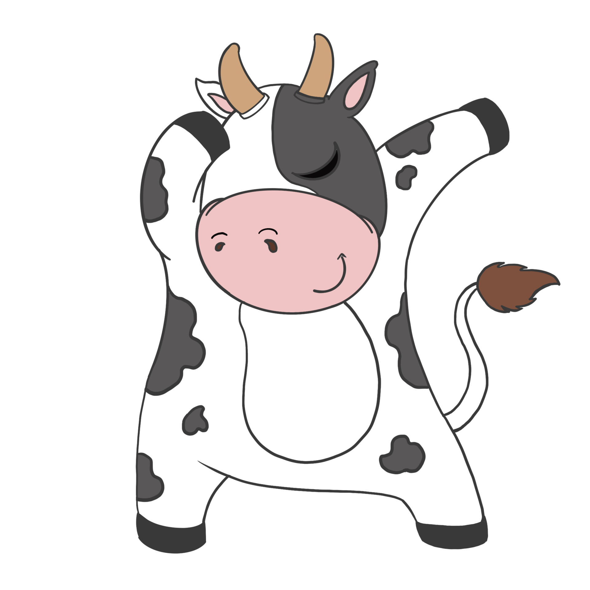 Free Cute doodle cartoon cow character, black and white spot color is in a good mood and smart action. Isolate image. 16330080 PNG with Transparent Background Free Cute doodle cartoon cow character, black and white spot color is in a good mood and smart action. Isolate image. 16330080 PNG with Transparent Background