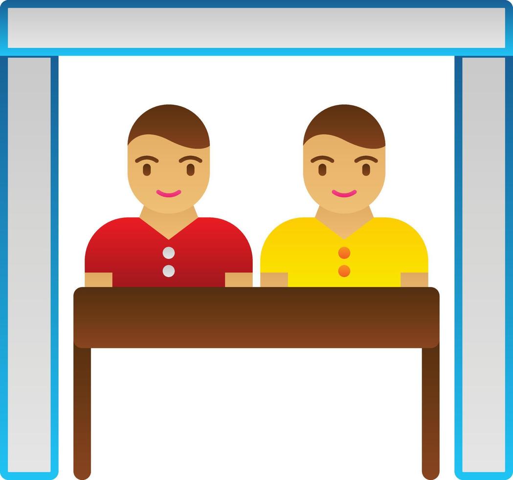 Virtual Team Room Vector Icon Design