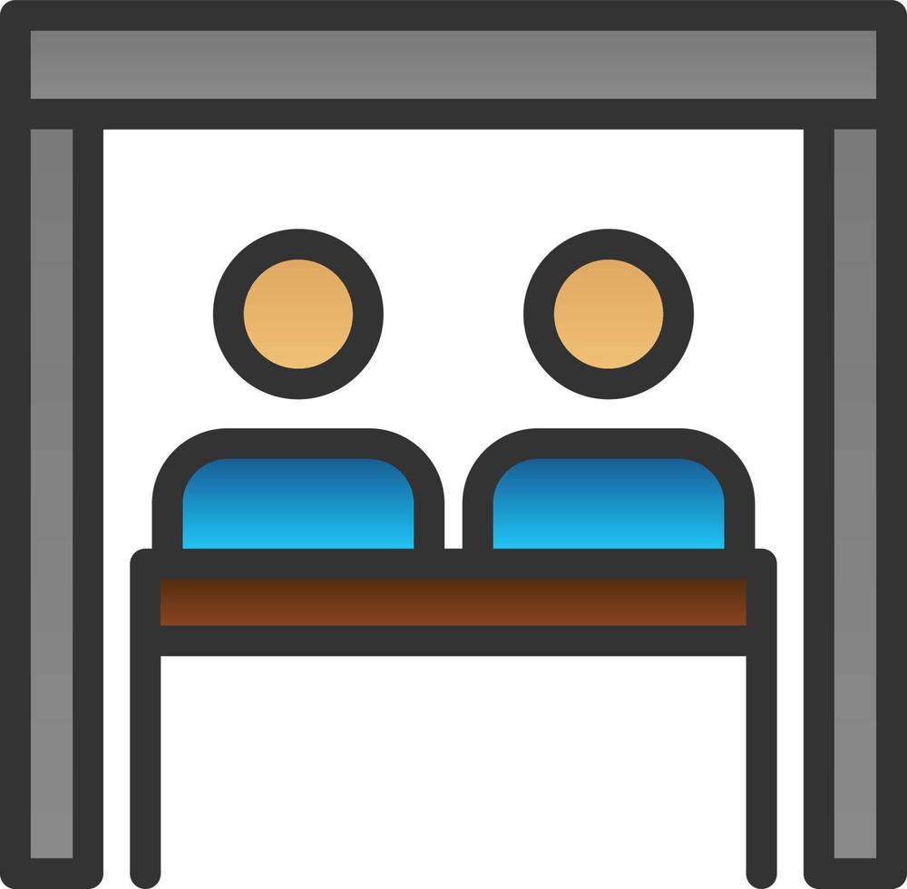 Virtual Team Room Vector Icon Design