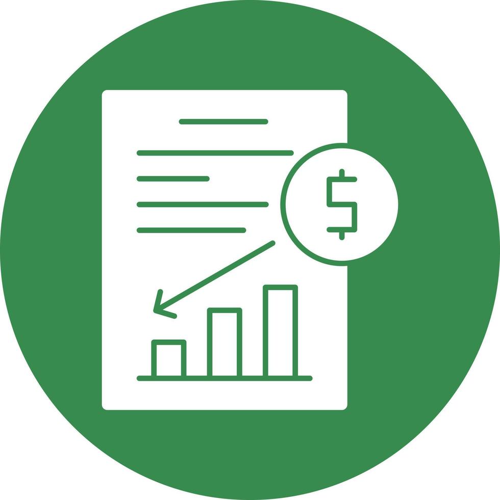 Depreciation Vector Icon Design