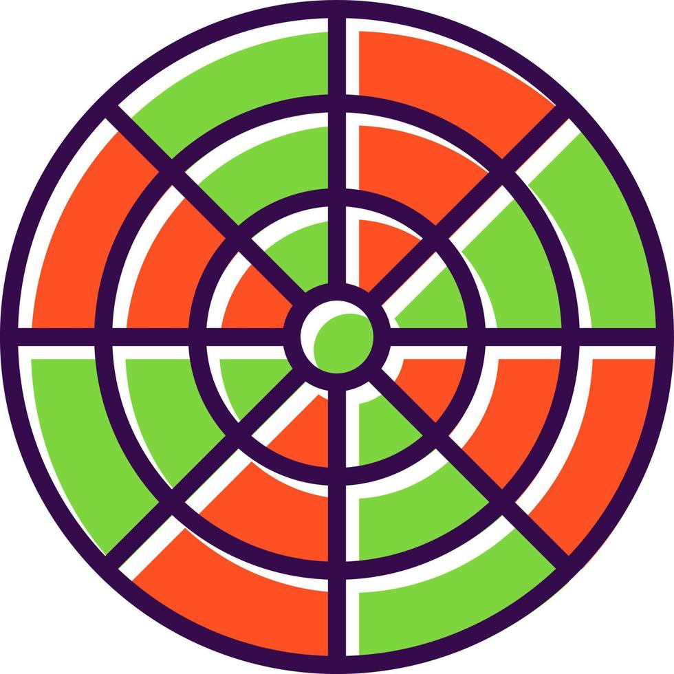 Color Wheel Vector Icon Design