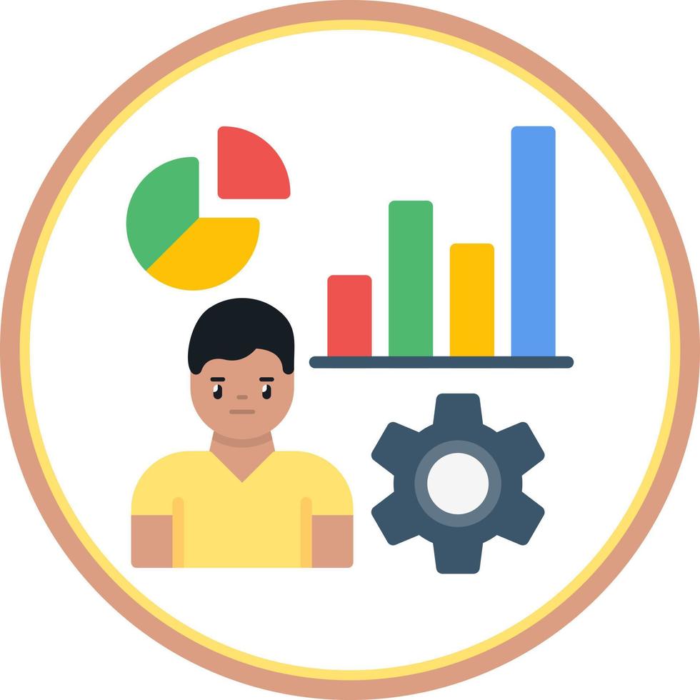 Ux Analytics Vector Icon Design