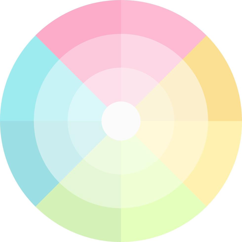 Color Wheel Vector Icon Design