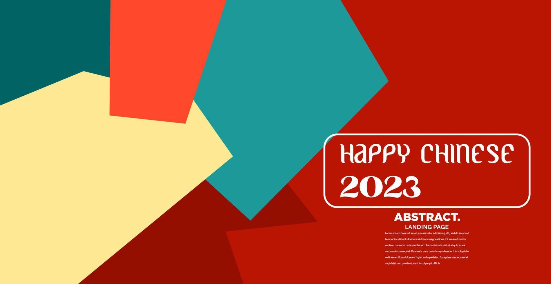 chinese new year decoration. Red abstract Asian vector creative motif.