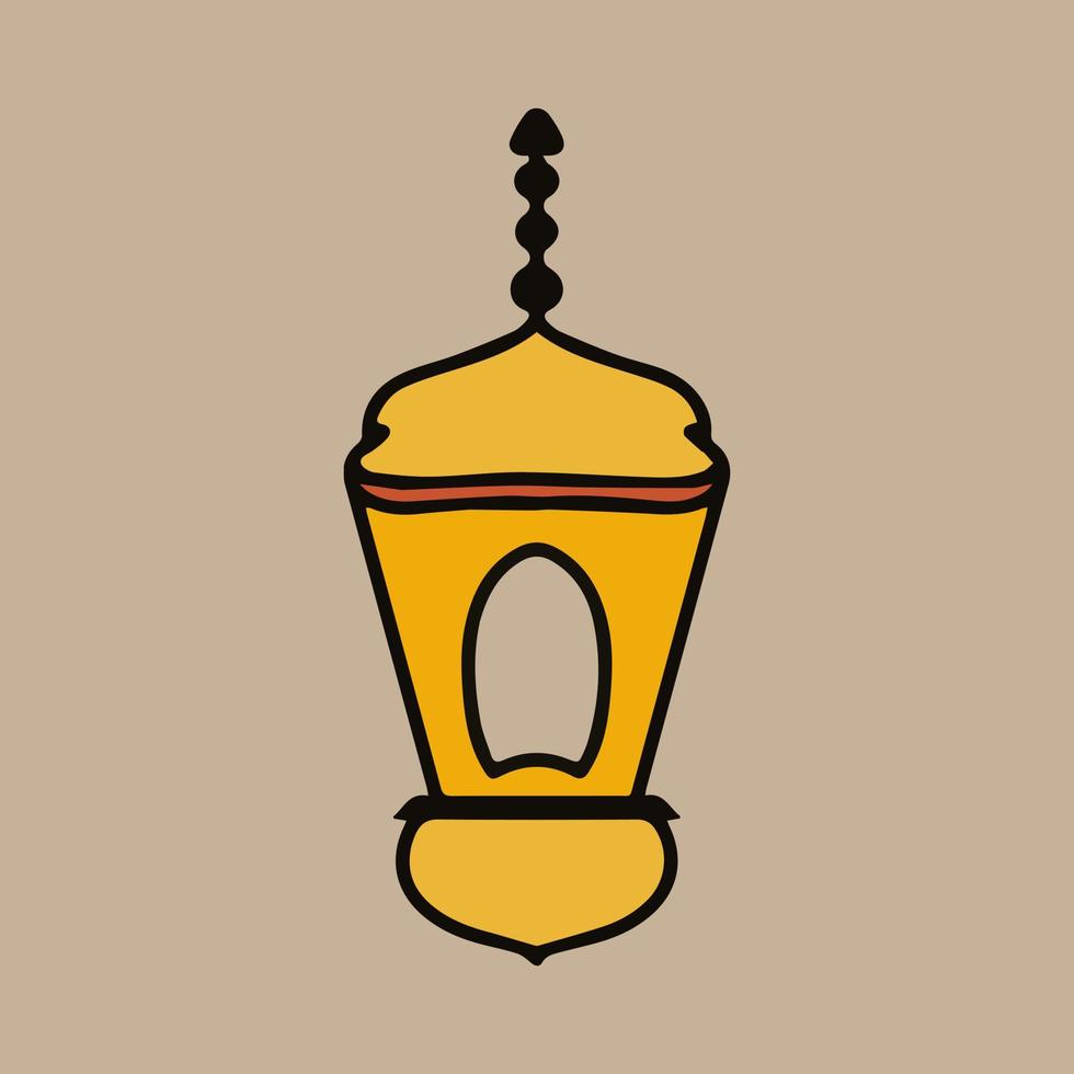 Ramadan Kareem Border, Islamic Art Style Background. Ramadan Mubarak symbol, Golden Hanging Lantern, arabic lamp, vector art and illustration