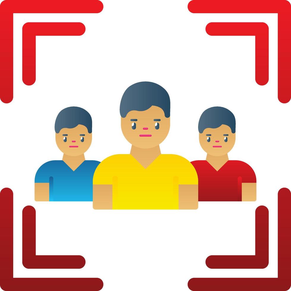 Focus Group Vector Icon Design