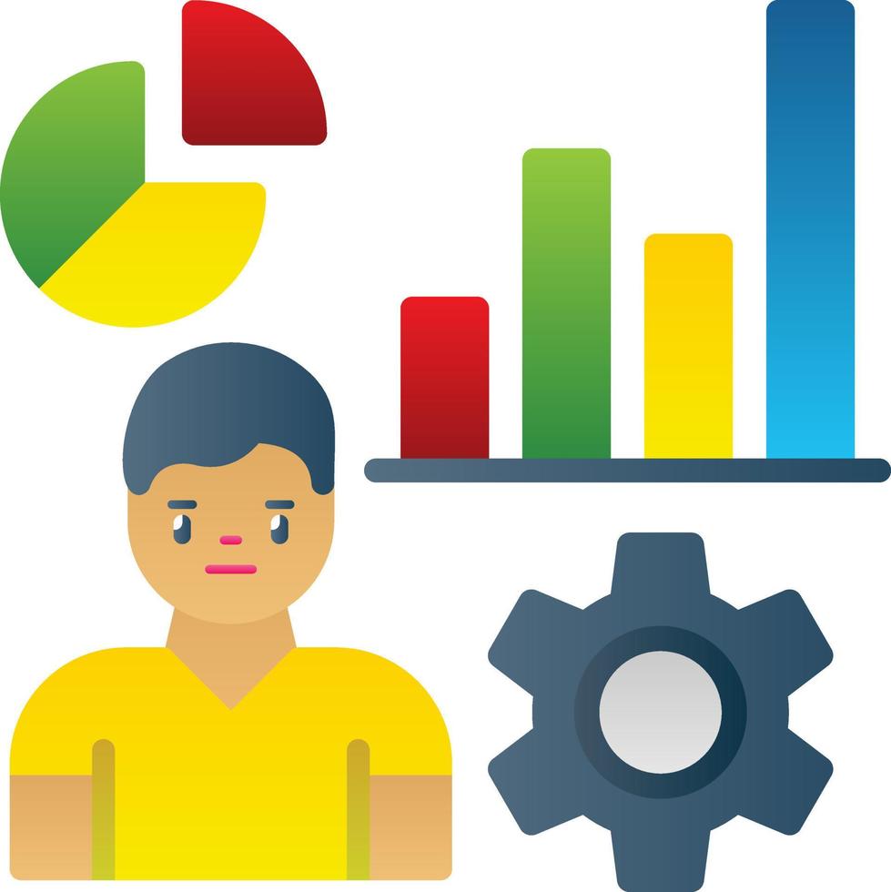 Ux Analytics Vector Icon Design