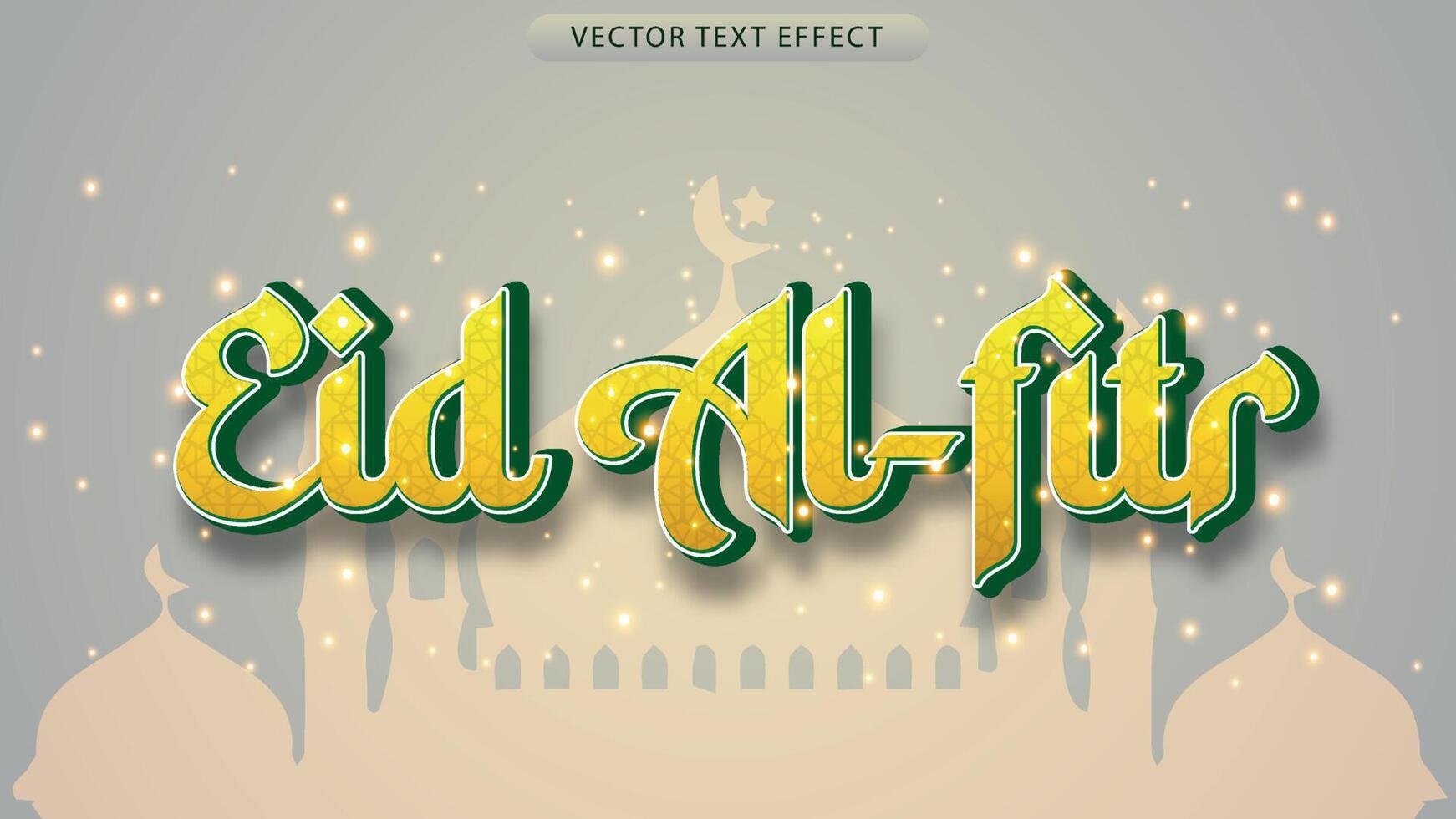 3D text Eid al-Fitr vector file