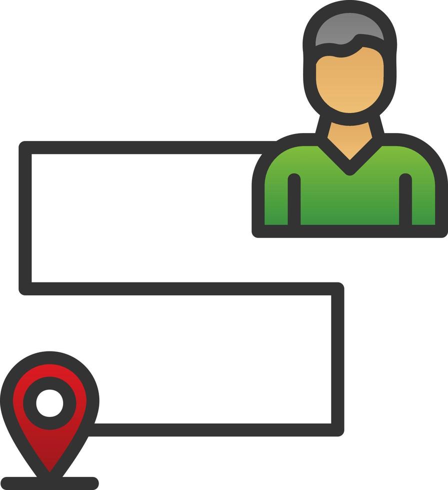 Customer Journey Map Vector Icon Design