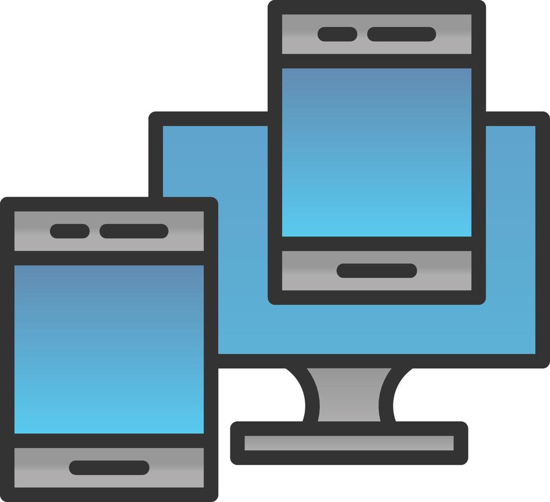 Responsive Web Design Vector Icon Design