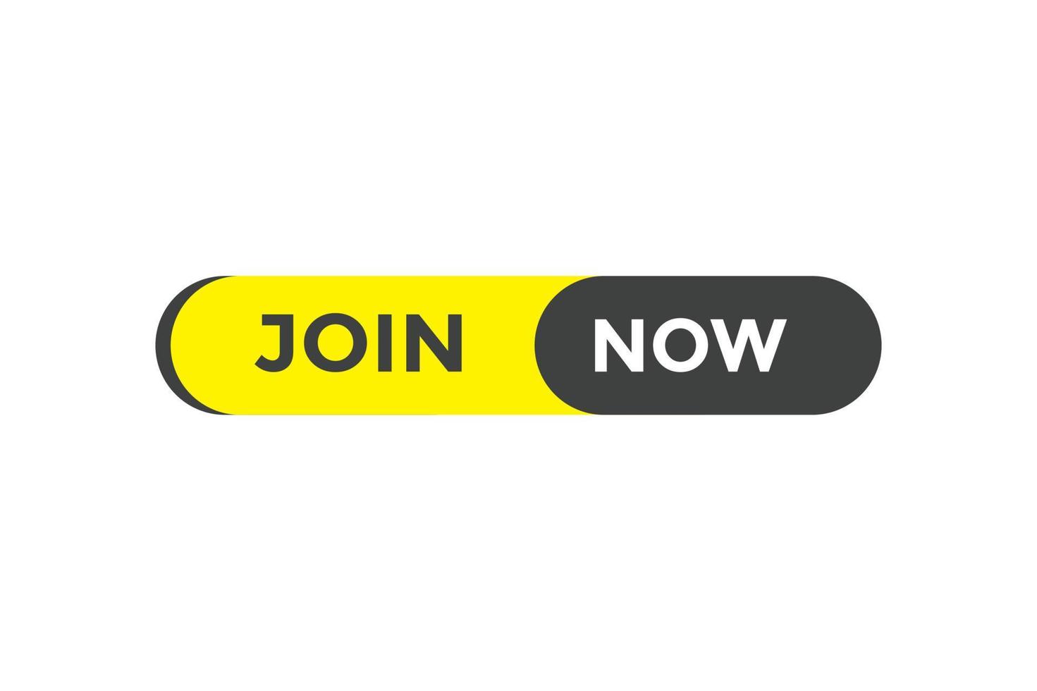 Join now button web banner templates. Vector Illustratio