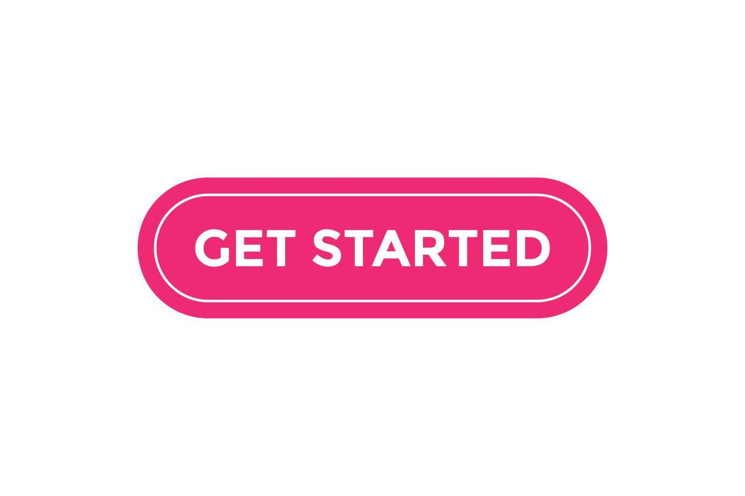 Get started button web banner templates. Vector Illustration 16330855 ...