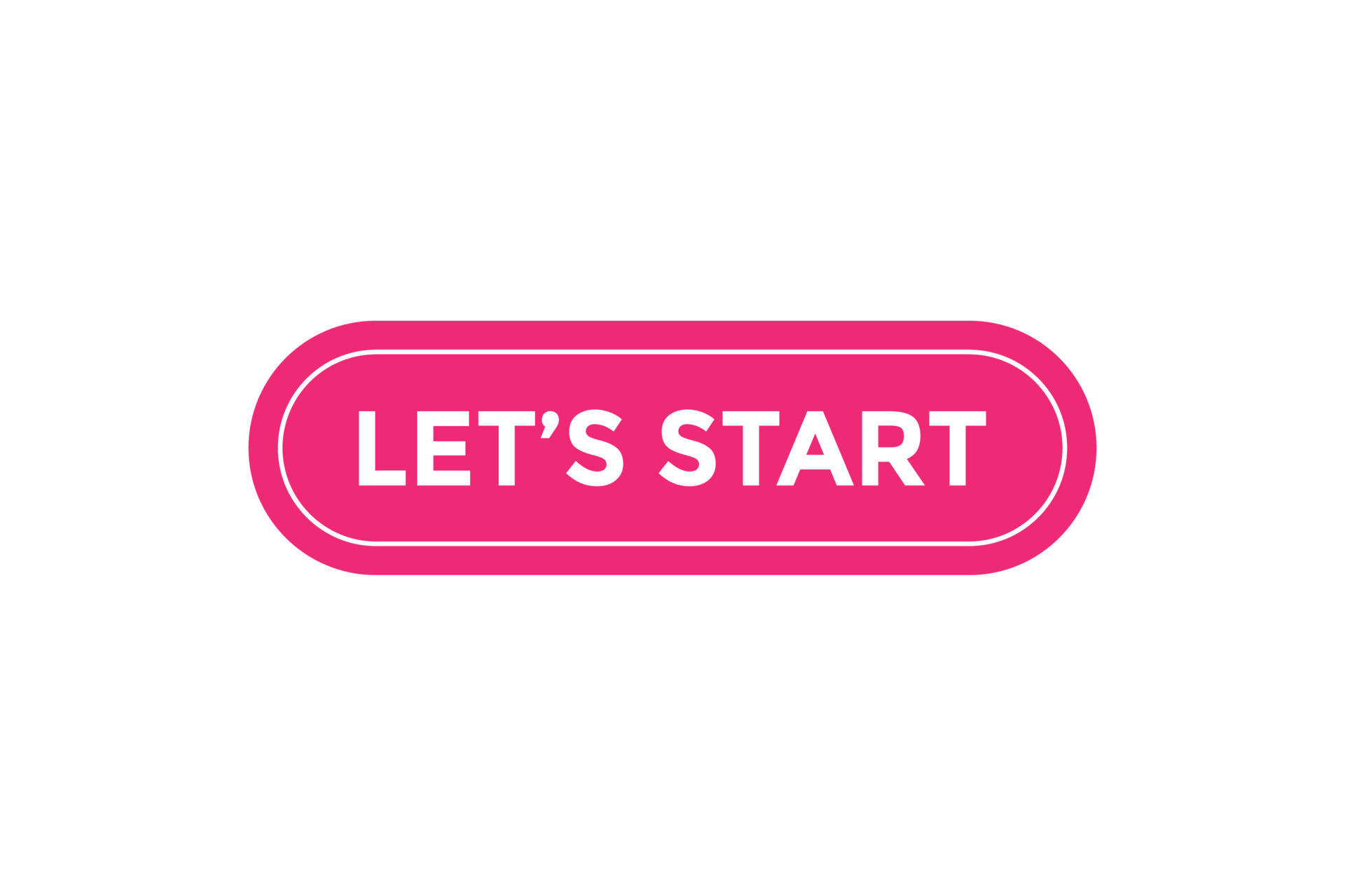 Let's start button web banner templates. Vector Illustration 16331213