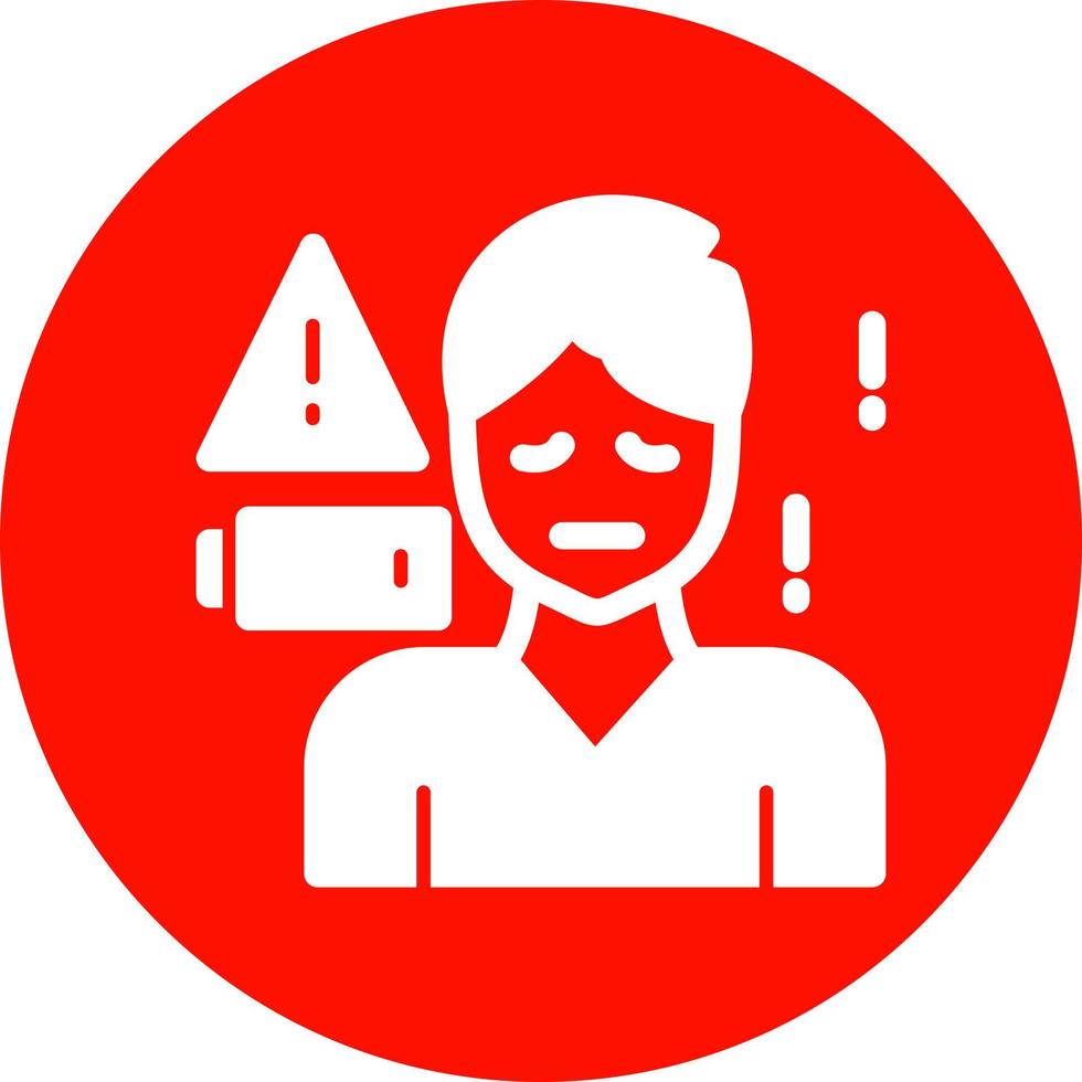 Burnout Vector Icon Design