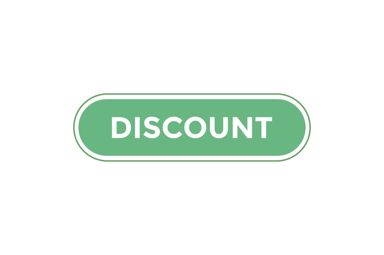 Discount button web banner templates. Vector Illustration