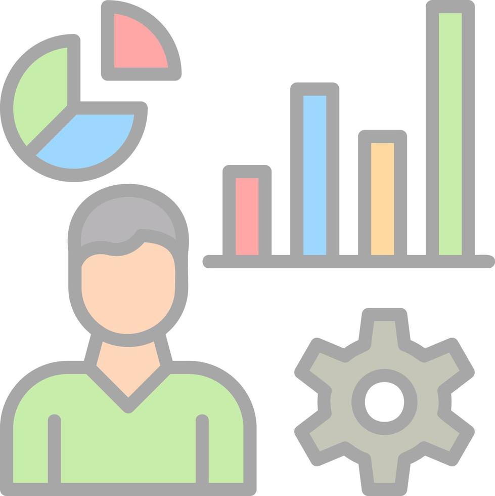 Ux Analytics Vector Icon Design