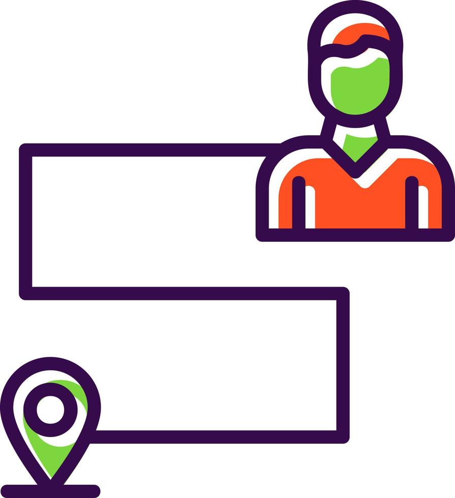Customer Journey Map Vector Icon Design