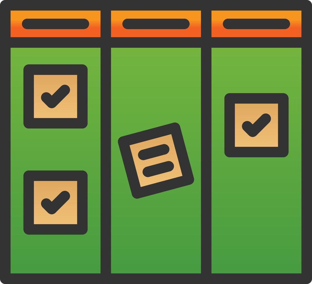 Kanban Vector Icon Design